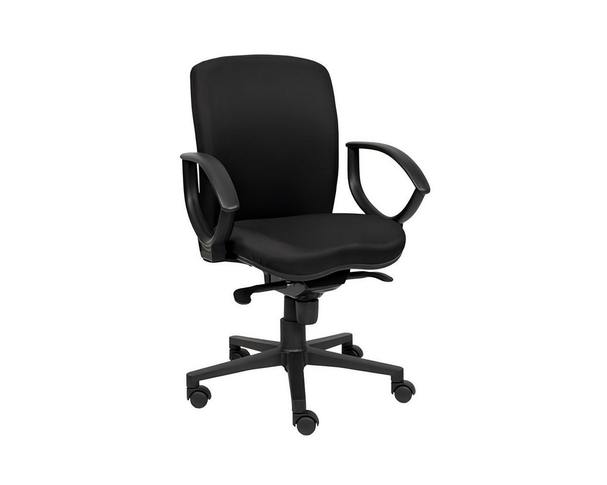 JVmoebel Bürostuhl Eleganter Gaming Stuhl Schwarz - Ergonomischer Bürodrehstuhl (1 St), Made in Europa von JVmoebel