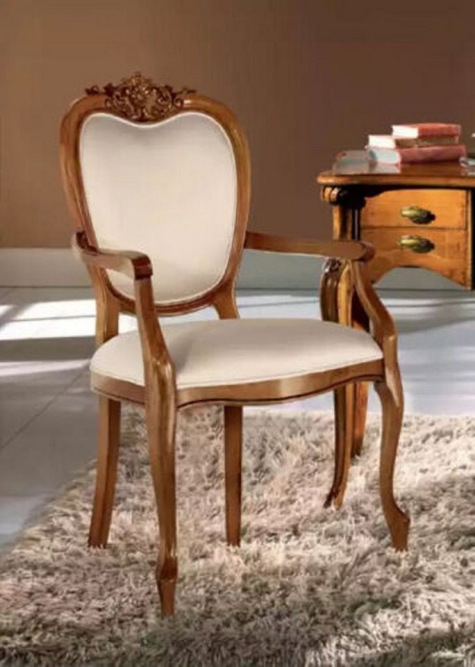 JVmoebel Armlehnstuhl Klassischer Luxus Bürostuhl Holzmöbel Esszimmer Stuhl Möbel Neu (1 St), Made in Europa von JVmoebel