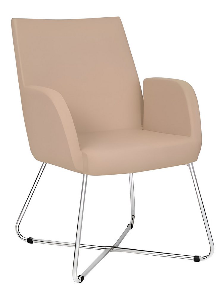 JVmoebel Bürostuhl Luxuriöser Beiger Polstersessel für Büro und Wohnzimmer (1 St), Made in Europa von JVmoebel