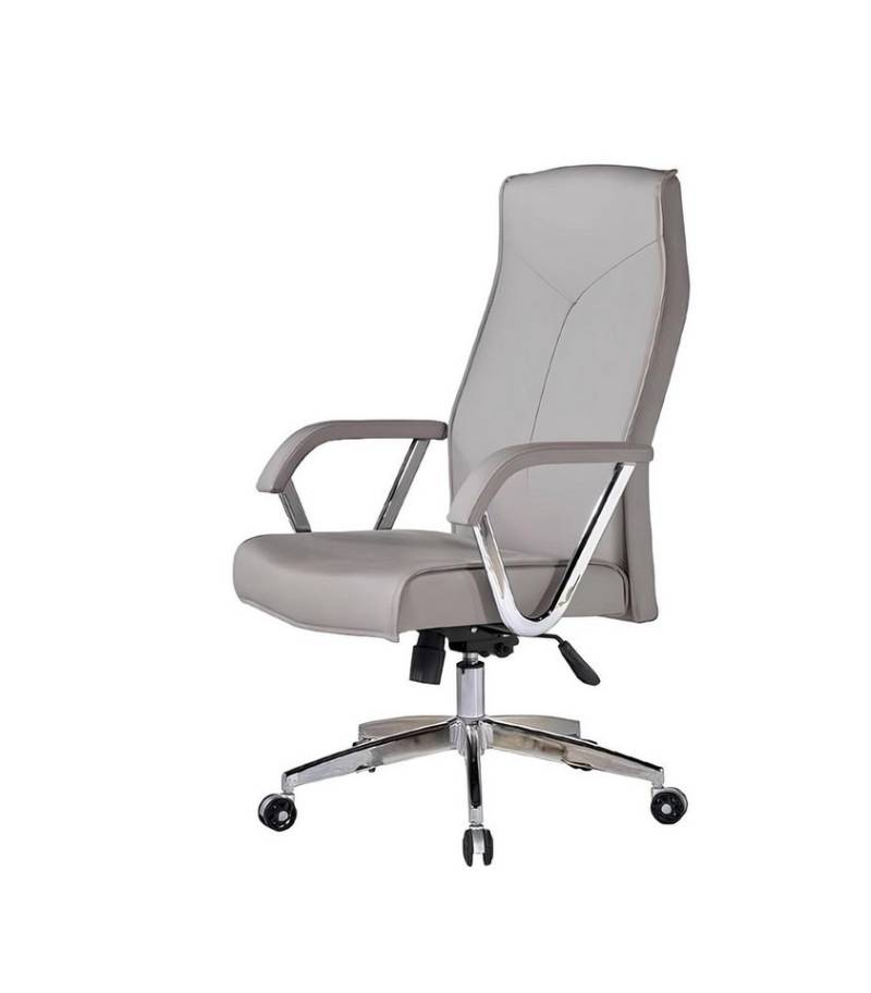 JVmoebel Bürostuhl Luxus Bürostuhl Grau Wohnzimmer Chefsessel Bürosessel Drehstuhl (1 St), Made in Europa von JVmoebel