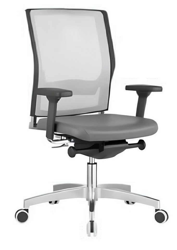 JVmoebel Bürostuhl Luxus Sessel Grau Polstersessel Computer Drehstühle Möbel Bürostühle (1 St), Made in Europa von JVmoebel