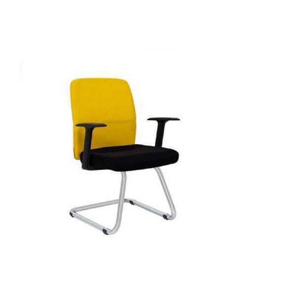JVmoebel Bürostuhl Modern Luxus Polster Stühle Gelb Designer Möbel Textil Lehnstuhl Neu (1 St), Made in Europa von JVmoebel