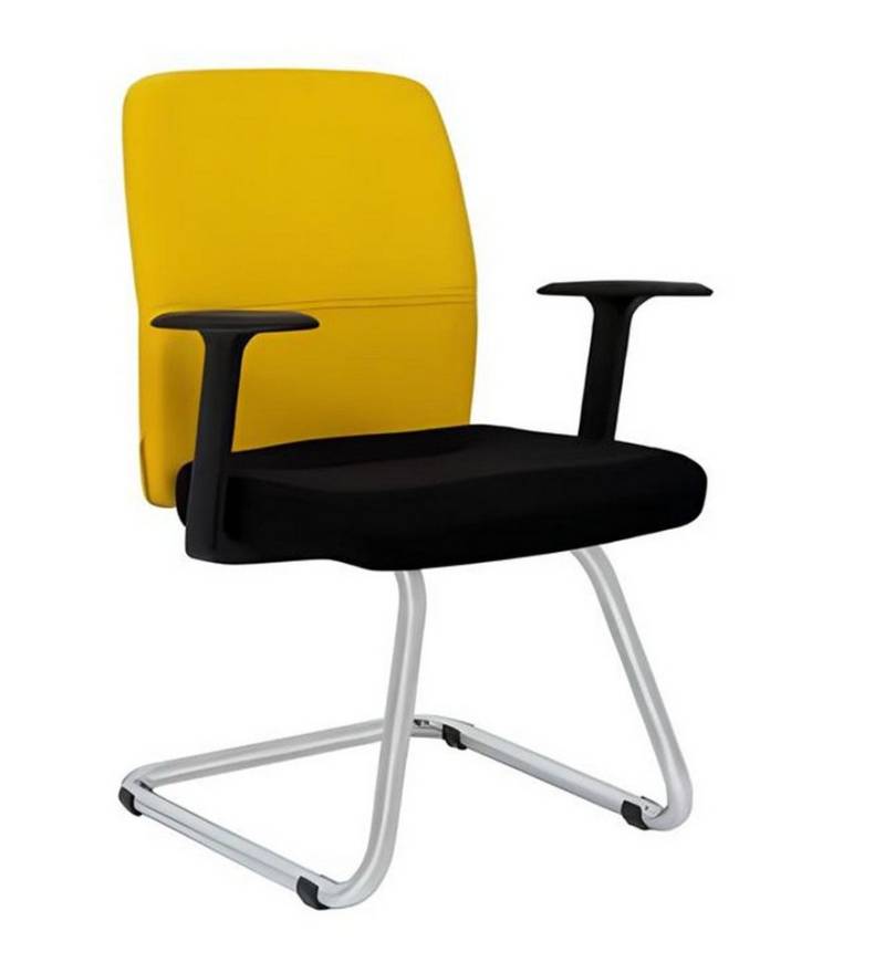 JVmoebel Bürostuhl Modern Luxus Polster Stühle Gelb Designer Möbel Textil Lehnstuhl Neu (1 St), Made in Europa von JVmoebel