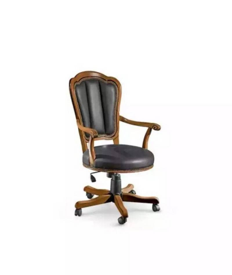 JVmoebel Bürostuhl Schwarz Chefsessel Drehstuhl Büromöbel Arbeitszimmer Sessel (1 St), Made in Europa von JVmoebel