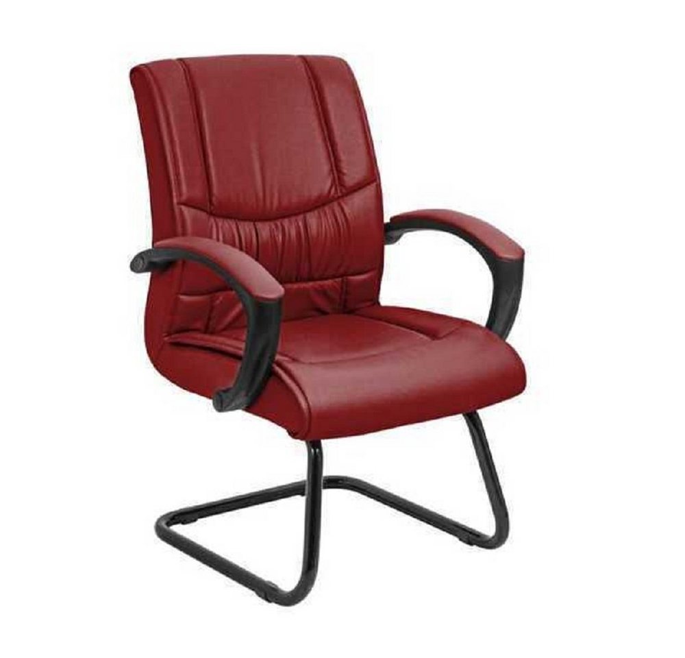 JVmoebel Bürostuhl Wartezimmer Praxis Kanzlei Büroeinrichtung Leder Stühle Sessel (1 St), Made in Europa von JVmoebel