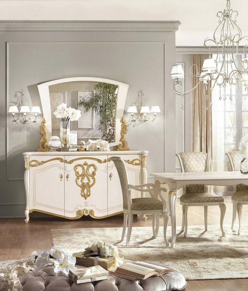 JVmoebel Buffet Weiße klassische Anrichte - XXL Kommode und Konsole für Ihr Zuhause Made in Europa JVmoebel Buffet Weiße klassische Anrichte - XXL Kommode und Konsole für Ihr Zuhause Made in Europa von JVmoebel