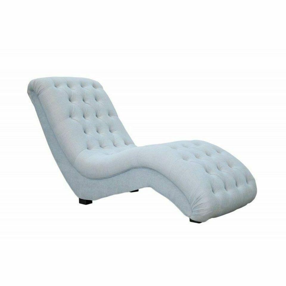 JVmoebel Chaiselongue Luxus Chesterfield hellgrauer Chaiselounge modernes Design, Made in Europe von JVmoebel