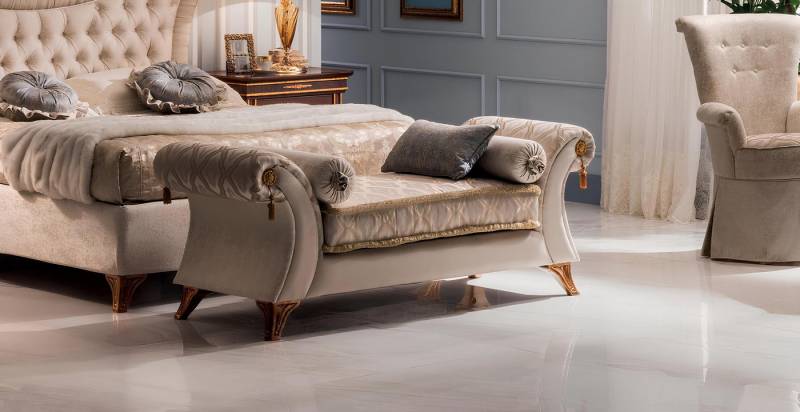 JVmoebel Chaiselongue Beige Chaiselounge im klassischen Barock Rokoko Stil, Made in Europa JVmoebel Chaiselongue Beige Chaiselounge im klassischen Barock Rokoko Stil, Made in Europa von JVmoebel