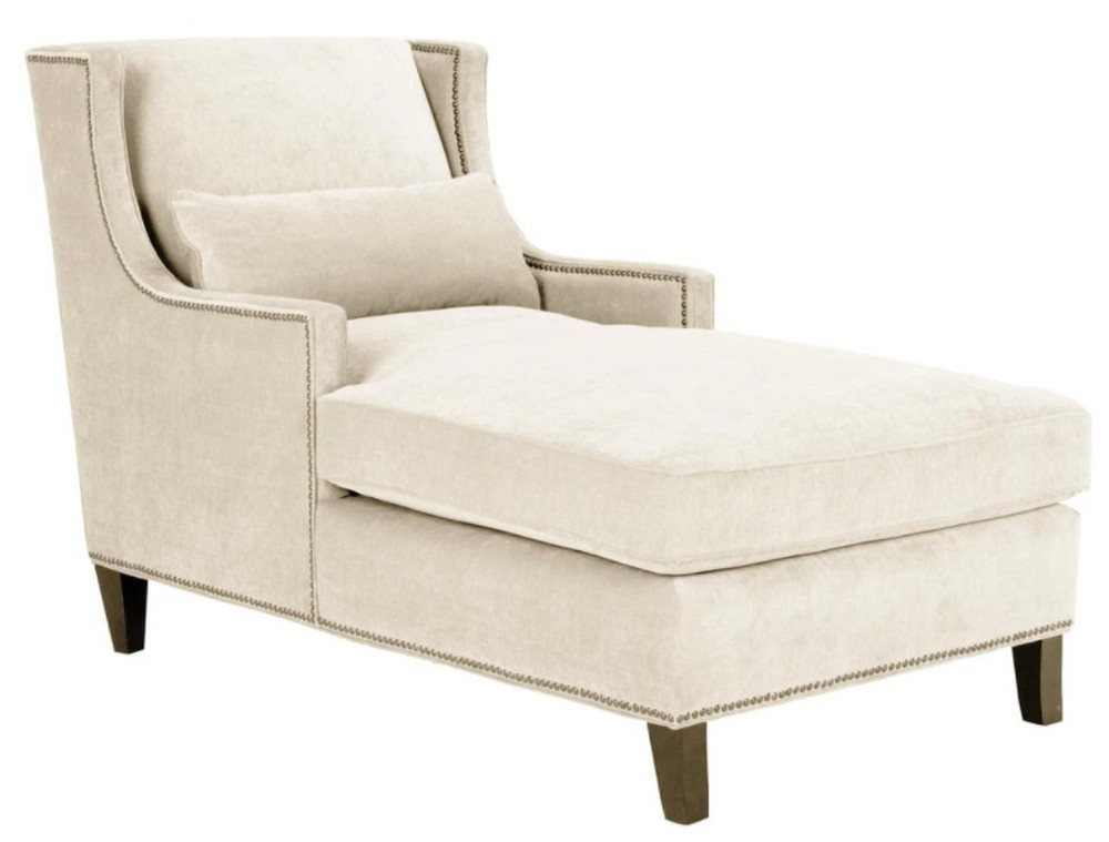 JVmoebel Chaiselongue Beige moderne Ottomane für das elegante Wohnzimmer-Sofa, Made in Europa von JVmoebel