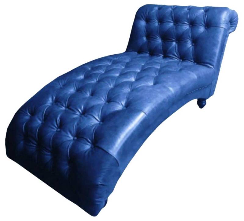 JVmoebel Chaiselongue Brauner Chesterfield Chaiselongue Liege Luxus Design Neu, Made in Europa von JVmoebel