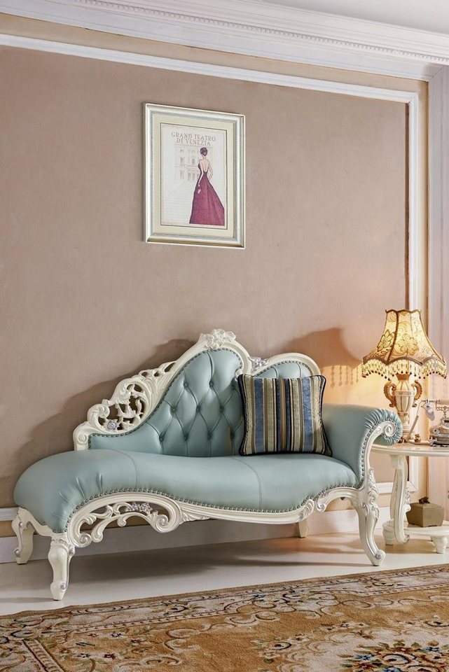 JVmoebel Chaiselongue Chaise Lounge Liege Chesterfield Polster Liegen Leder Sofa, Made in Europe von JVmoebel