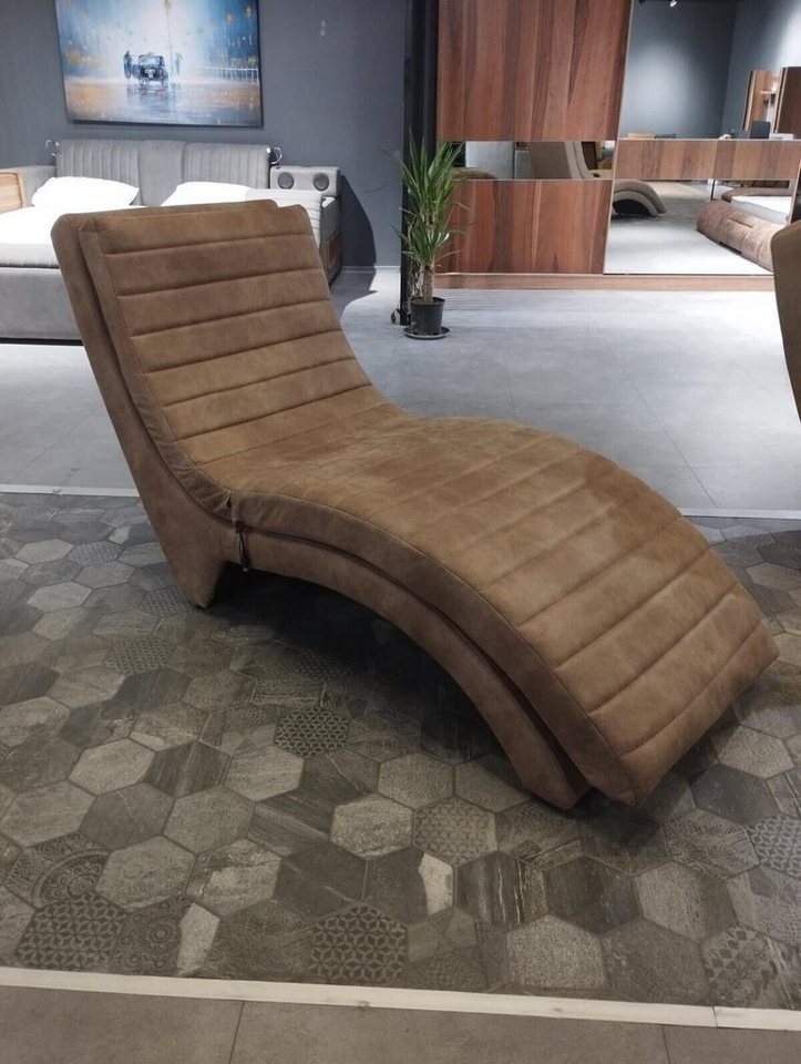 JVmoebel Chaiselongue Chaiselongue Moderne Liegen Textil Chaise Lounge Textil Chaise Möbel, 1 Teile, Made in Europa von JVmoebel