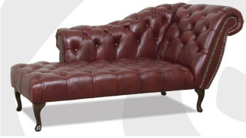 JVmoebel Chaiselongue Chesterfield Liege Chaiselongues Couch Ledersofa 100% Leder Sofort, 1 Teile, Made in Europa von JVmoebel