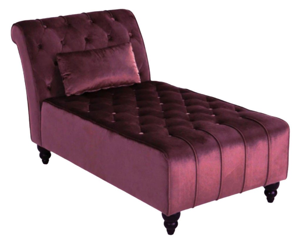 JVmoebel Chaiselongue Lila Chaiselongue Chesterfield Möbel Wohnzimmer Modernes Design, Made in Europe von JVmoebel