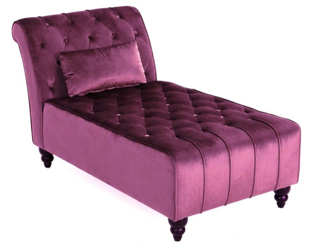 JVmoebel Chaiselongue Lila Chesterfield Chaiselongue im modernen Wohnzimmerstil, Made in Europa von JVmoebel