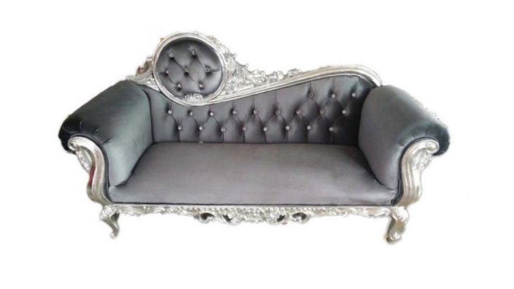 JVmoebel Chaiselongue Thron Sessel Königlicher Polster Chesterfield Samt 2 Sitzer Antik Stil, Made in Europe von JVmoebel