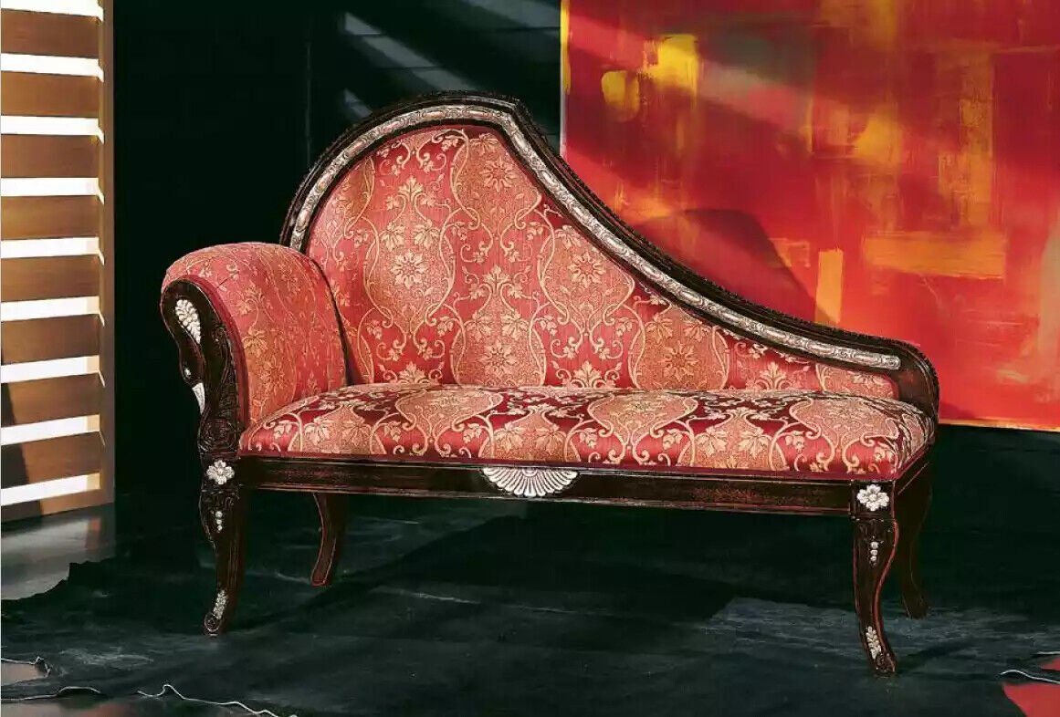 JVmoebel Chaiselongue Wohnzimmer Chaiselounge Polster Stoff Textil Luxus Sitzmöbel Neu, 1 Teile, Made in Italy von JVmoebel