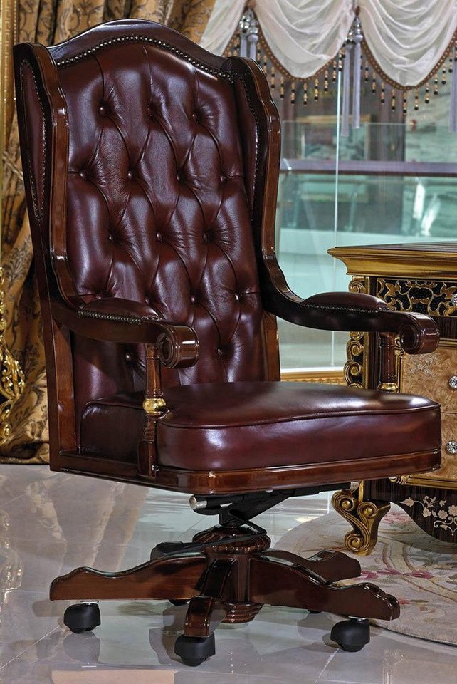 JVmoebel Chefsessel Premium Chefsessel in Braun Hochwertiger gepolsterter SOFORT, Made in Europa JVmoebel Chefsessel Premium Chefsessel in Braun Hochwertiger gepolsterter SOFORT, Made in Europa von JVmoebel