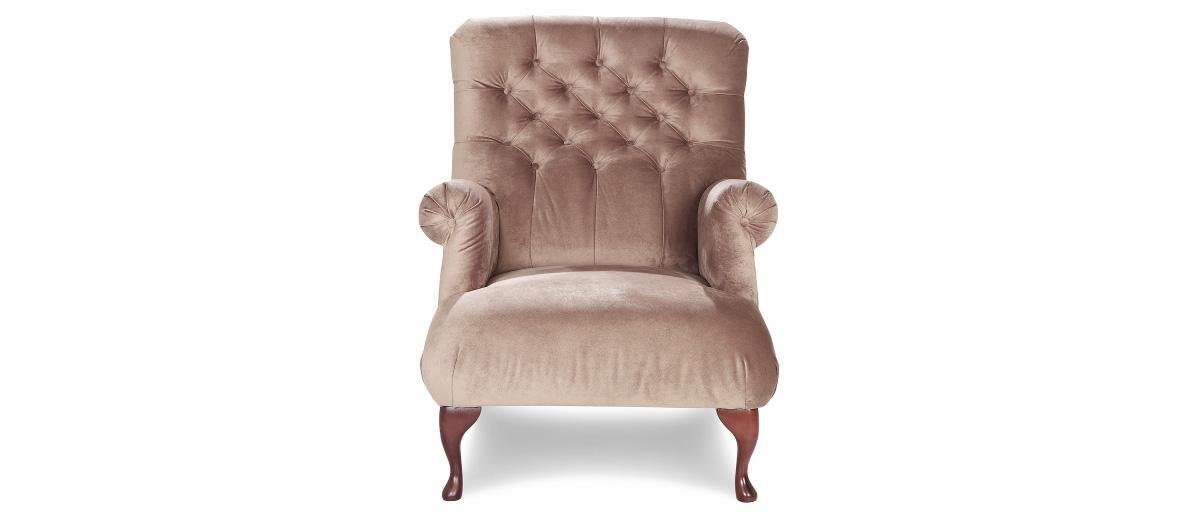 JVmoebel Chesterfield-Sessel, Chesterfield Sessel 1 Sitzer Lounge Club Fernseh Samt Ohrensessel von JVmoebel