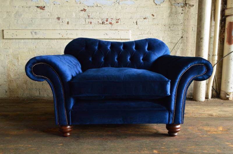 JVmoebel Chesterfield-Sessel Bequemer Fernsehsessel im Stoffdesign für Wohnzimmer und Co., Made in Europa von JVmoebel