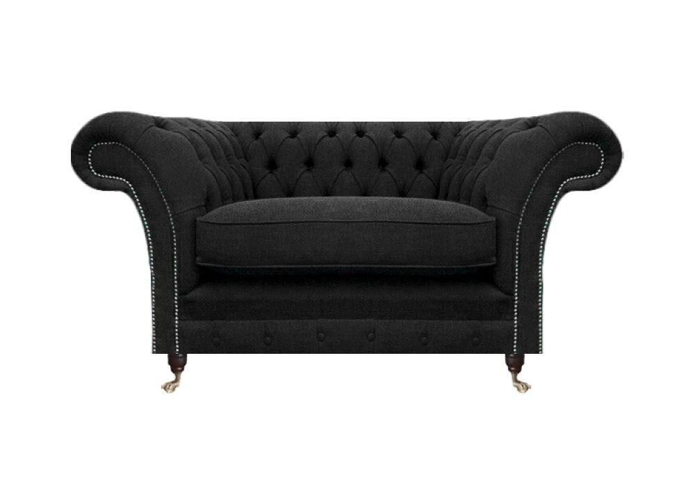 JVmoebel Chesterfield-Sessel Neu Schwarz Designer Wohnzimmer Polstersessel Einrichtung (1-St., Sessel), Made in Europa von JVmoebel