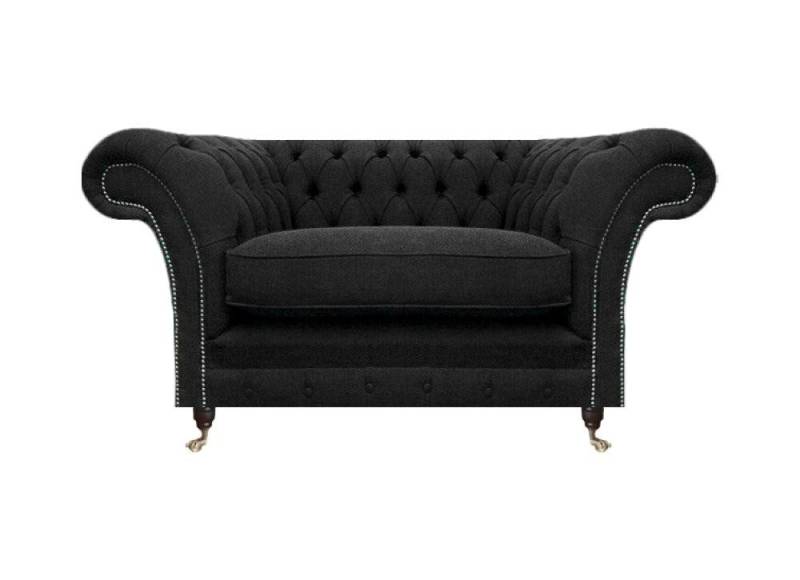 JVmoebel Chesterfield-Sessel Neu Schwarz Designer Wohnzimmer Polstersessel Einrichtung (1-St., Sessel), Made in Europa von JVmoebel
