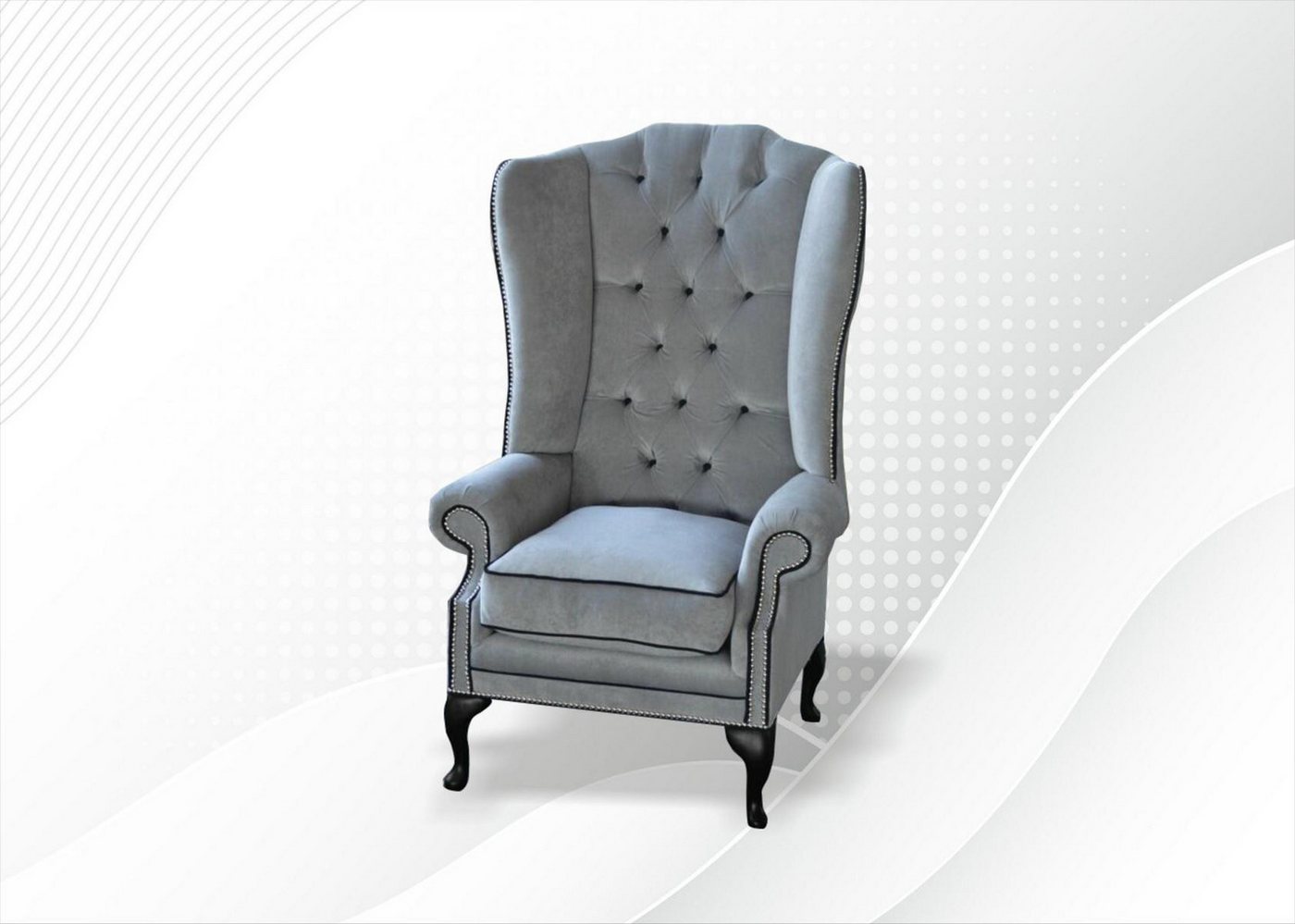 JVmoebel Chesterfield-Sessel Relaxsessel Einzelsessel Polster Sofa Textilstoff für Fernsehen, Made in Europa JVmoebel Chesterfield-Sessel Relaxsessel Einzelsessel Polster Sofa Textilstoff für Fernsehen, Made in Europa von JVmoebel