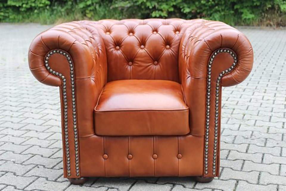 JVmoebel Chesterfield-Sessel SOFAGARNITUR 1 CHESTERFIELD SESSEL LEDERSOFA (1x Sessel), Chesterfield Sessel 1 Sitzer Garnitur Design von JVmoebel