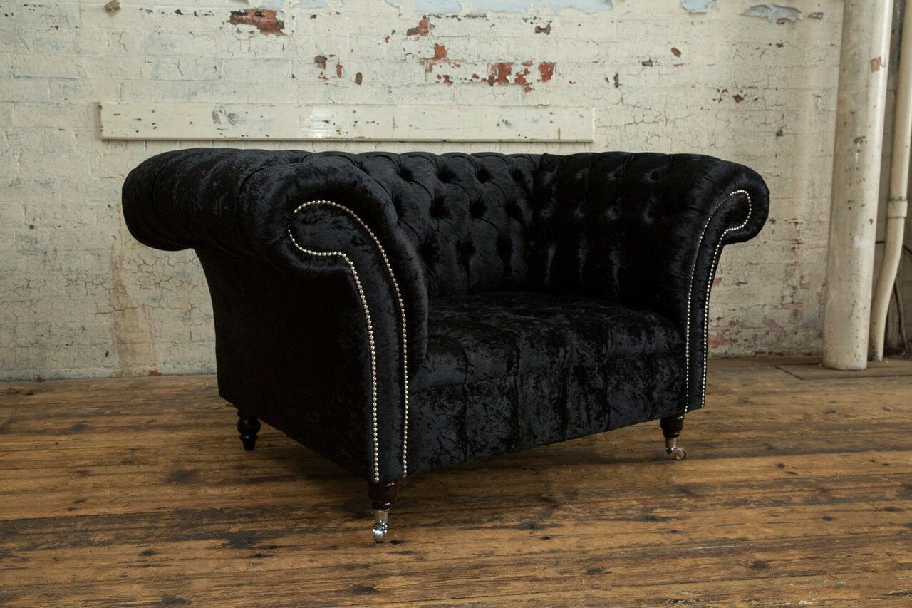 JVmoebel Chesterfield-Sessel Schwarzer Einsitzer Sessel aus England – Fernsehsessel Club Sofa, Made in Europa JVmoebel Chesterfield-Sessel Schwarzer Einsitzer Sessel aus England – Fernsehsessel Club Sofa, Made in Europa von JVmoebel