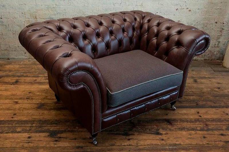 JVmoebel Chesterfield-Sessel Sofa Sessel Couch Polster Textil Couchen 1 Sitzer, Made in Europa von JVmoebel