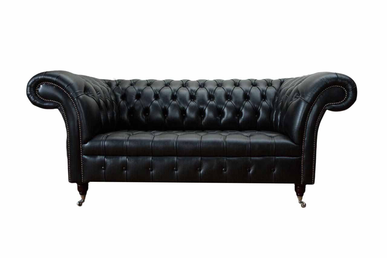 JVmoebel Chesterfield-Sofa, Chesterfield Leder Sofa Dreisitzer Couch Wohnzimmer Klassisch Design von JVmoebel