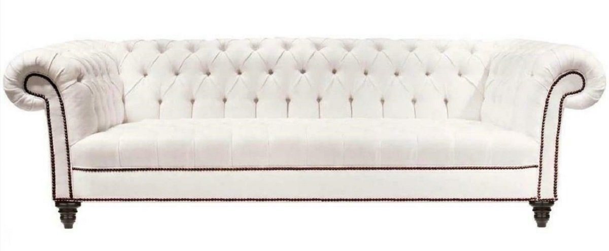 JVmoebel Chesterfield-Sofa Weißer Chesterfield 3-Sitzer Luxus Couch Modernes Sofa Stilvoll Neu, Made in Europe von JVmoebel