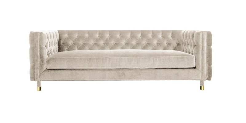 JVmoebel Chesterfield-Sofa Beige Chesterfield Sofa XXL 4-Sitzer Samt Textil Neu, 1 Teile, Made in Europe JVmoebel Chesterfield-Sofa Beige Chesterfield Sofa XXL 4-Sitzer Samt Textil Neu, 1 Teile, Made in Europe von JVmoebel