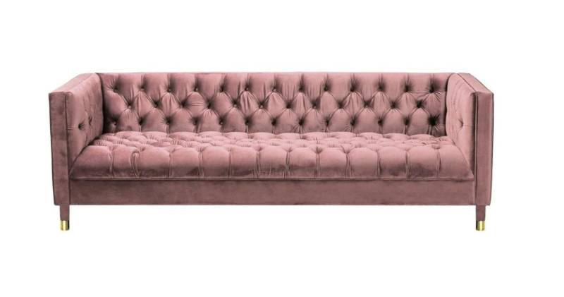 JVmoebel Chesterfield-Sofa Chesterfield Sofa Rosa 4-Sitzer XXL 230cm Textil Stoff Couchen, 1 Teile, Made in Europe JVmoebel Chesterfield-Sofa Chesterfield Sofa Rosa 4-Sitzer XXL 230cm Textil Stoff Couchen, 1 Teile, Made in Europe von JVmoebel