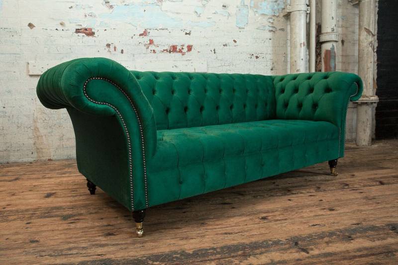 JVmoebel Chesterfield-Sofa Edles Chesterfield 3-Sitzer Sofa im Samt-Look neu gestaltet, Made in Europa JVmoebel Chesterfield-Sofa Edles Chesterfield 3-Sitzer Sofa im Samt-Look neu gestaltet, Made in Europa von JVmoebel