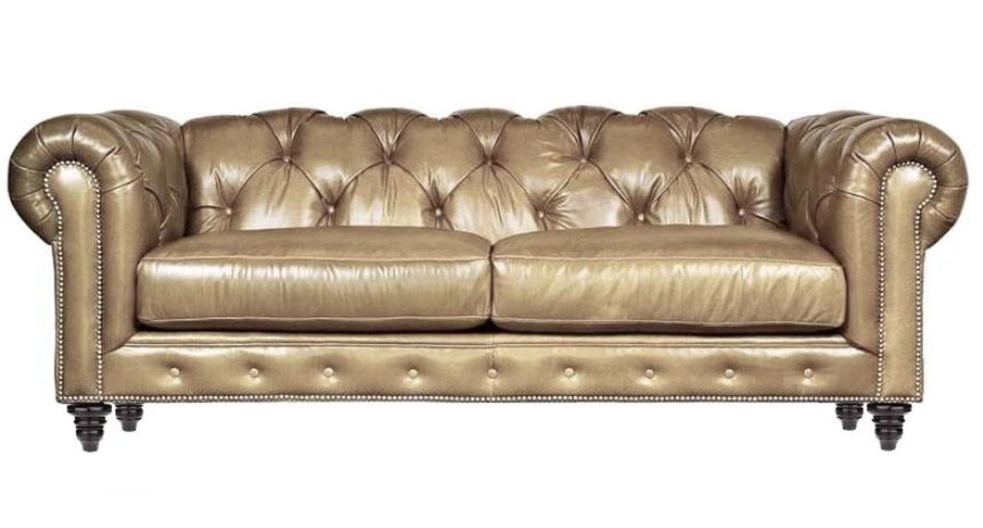 JVmoebel Chesterfield-Sofa Hellbrauner Chesterfield Dreisitzer 3-er Couch Modernes Design Neu, Made in Europe von JVmoebel