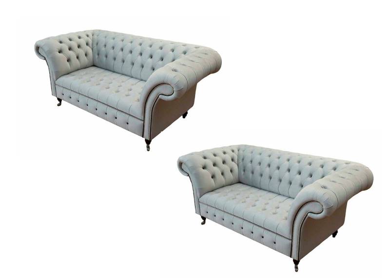 JVmoebel Chesterfield-Sofa Luxuriöse Chesterfield Sofa Garnitur - 2-Sitzer Polster-Set, 2 Teile, Made in Europa von JVmoebel