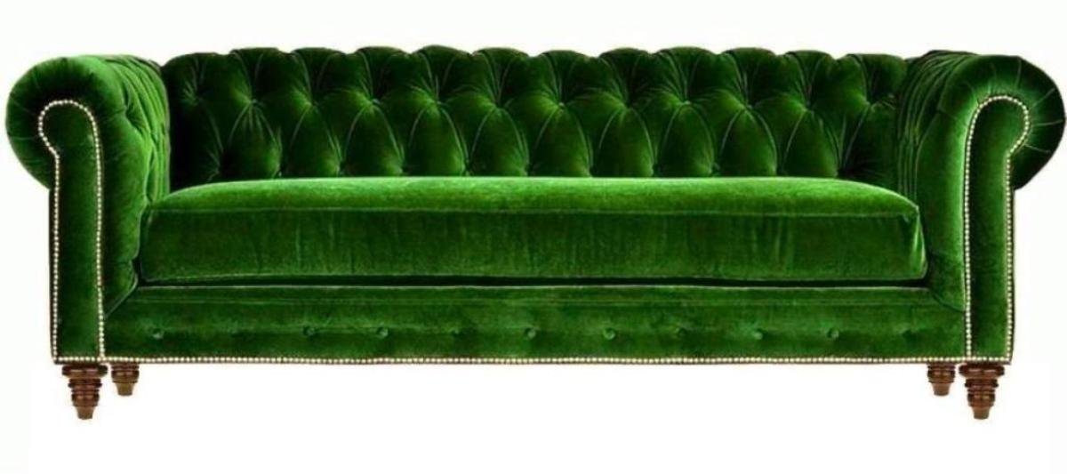 JVmoebel Chesterfield-Sofa Luxus Grüne Chesterfield Couch Moderner 3-Sitzer Couch Neu, Made in Europe von JVmoebel