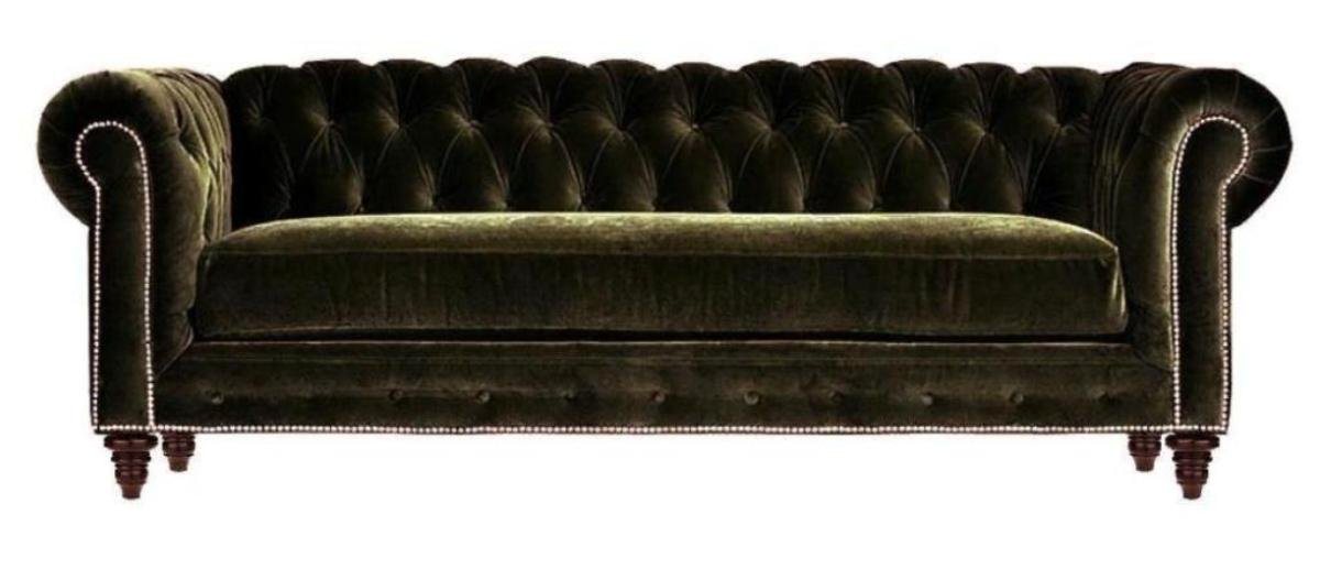 JVmoebel Chesterfield-Sofa Luxus Grüne Chesterfield Couch Moderner 3-Sitzer Couch Neu, Made in Europe von JVmoebel