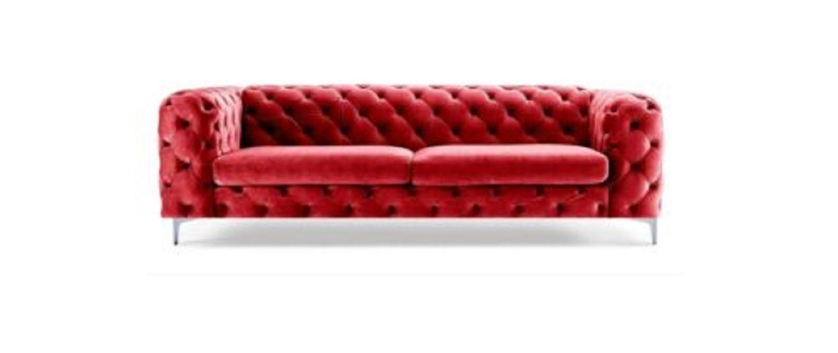 JVmoebel Chesterfield-Sofa Luxus Textil Chesterfield Dreisitzer Modernes Design Neu, Made in Europe von JVmoebel