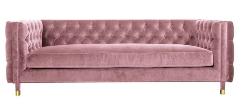 JVmoebel Chesterfield-Sofa Rosa Chesterfield Sofa XXL 4-Sitzer Textil Couch Kreativ Neu, 1 Teile, Made in Europe JVmoebel Chesterfield-Sofa Rosa Chesterfield Sofa XXL 4-Sitzer Textil Couch Kreativ Neu, 1 Teile, Made in Europe von JVmoebel