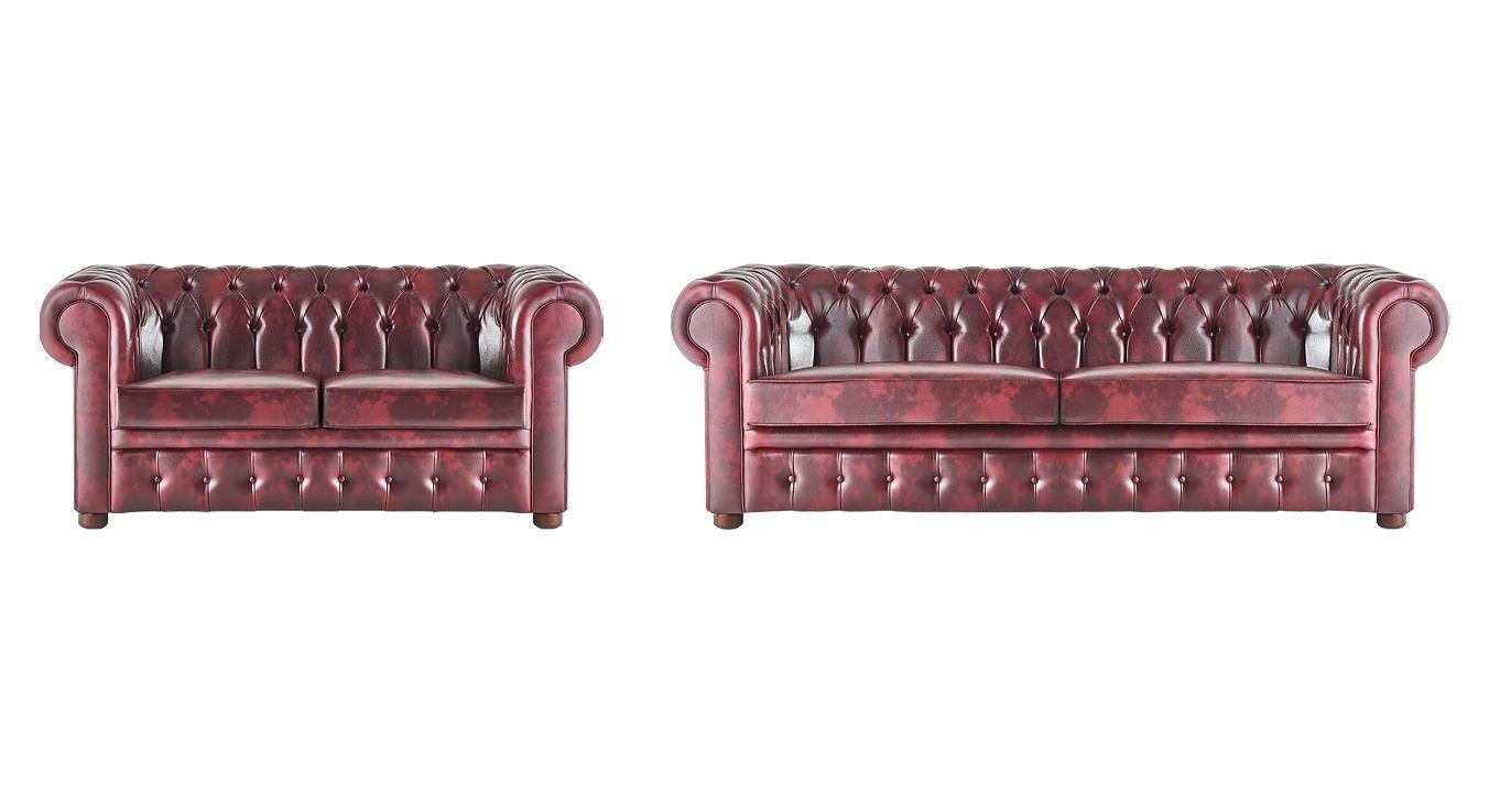 JVmoebel Chesterfield-Sofa Sitzmöbel Sofa-Set 3-Sitzer 2-Sitzer Bordeaux Couch Chesterfield, Made in Europa JVmoebel Chesterfield-Sofa Sitzmöbel Sofa-Set 3-Sitzer 2-Sitzer Bordeaux Couch Chesterfield, Made in Europa von JVmoebel
