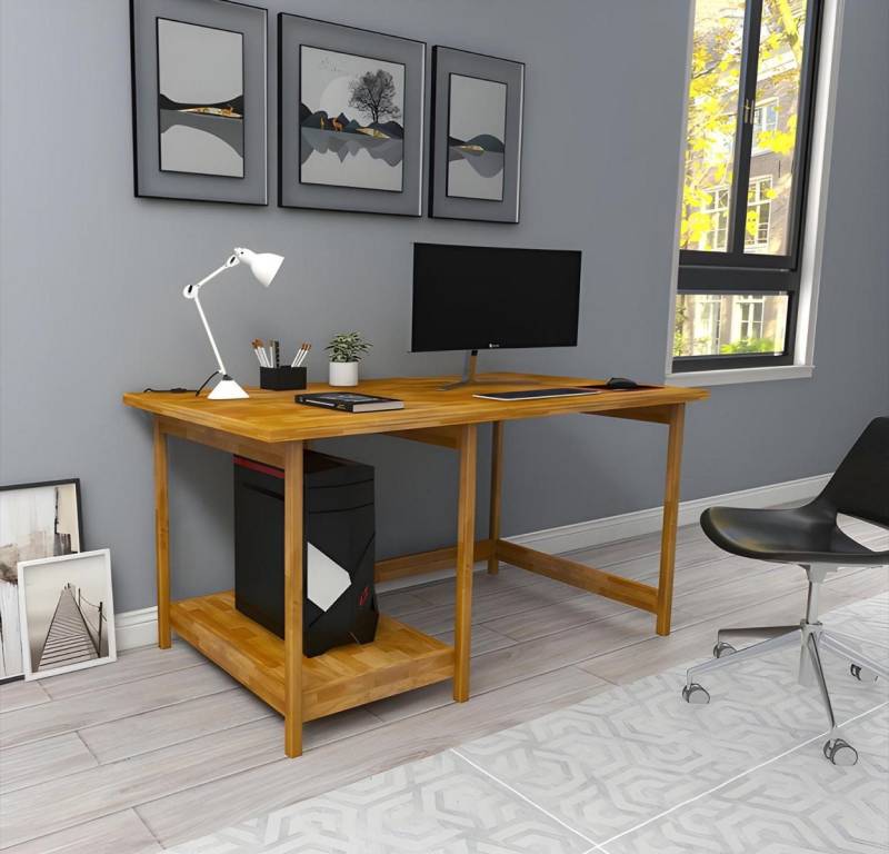 JVmoebel Computertisch Eleganter Holzarbeitstisch - Designer Ablagetisch für das Wohnzimmer (1-St., Computertisch), Made in Europa von JVmoebel