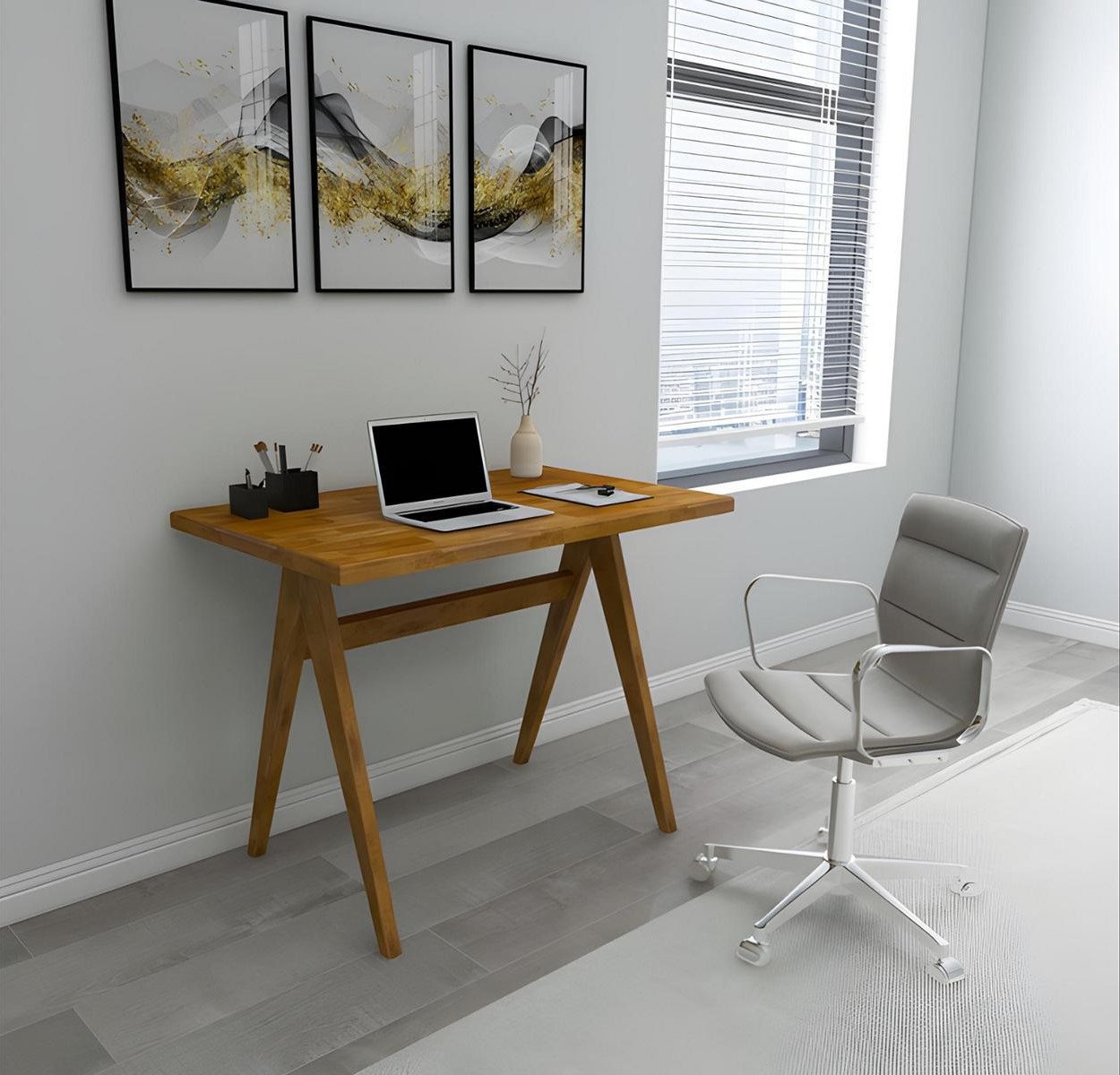 JVmoebel Computertisch Eleganter Laptop-Arbeitsplatz Kompakte Design-Schreibtische (1-St., Computertisch), Made in Europa von JVmoebel