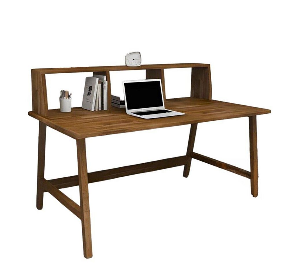 JVmoebel Computertisch Robuster Brauner Tisch Landhausstil Schreibtische Luxuriöse Büro (1-St., Computertisch), Made in Europa von JVmoebel