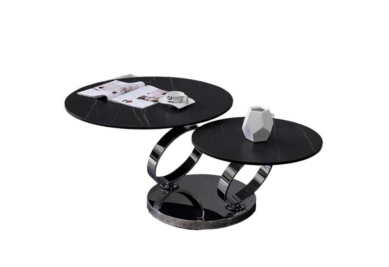 JVmoebel Couchtisch Couch Tisch Kaffee Beistell Tische Wohnzimmer Rund Sofa Schwarz, Made in Europa von JVmoebel