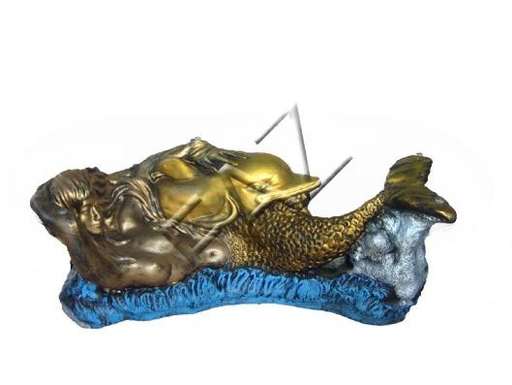 JVmoebel Couchtisch Beistelltisch Meerjungfrau aus Glas für das Wohnzimmer, Made in Europa von JVmoebel