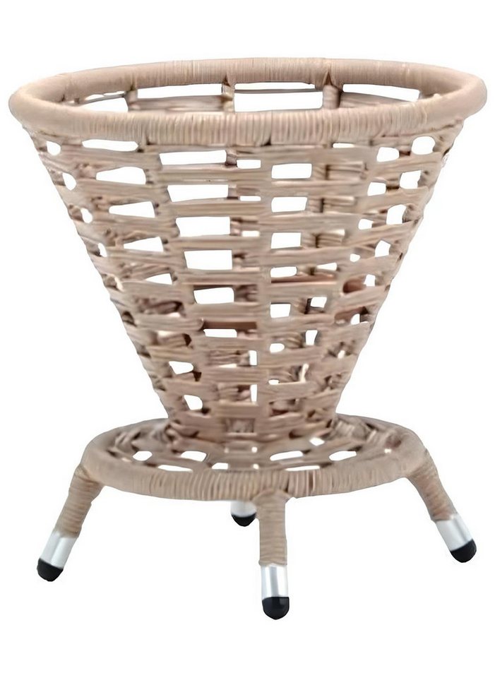 JVmoebel Couchtisch Beige Luxus Gartenmöbel Patio Design Rattan Rund Modern (Couchtisch), Made in Europa von JVmoebel