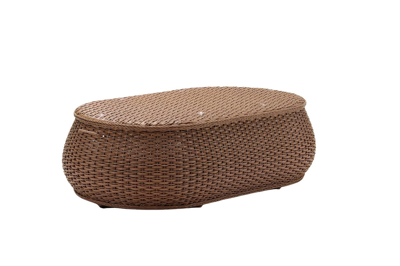 JVmoebel Gartentisch Couchtisch Braun Hochwertig Beistelltisch Designer Tisch Oval (Couchtisch), Made in Europa von JVmoebel