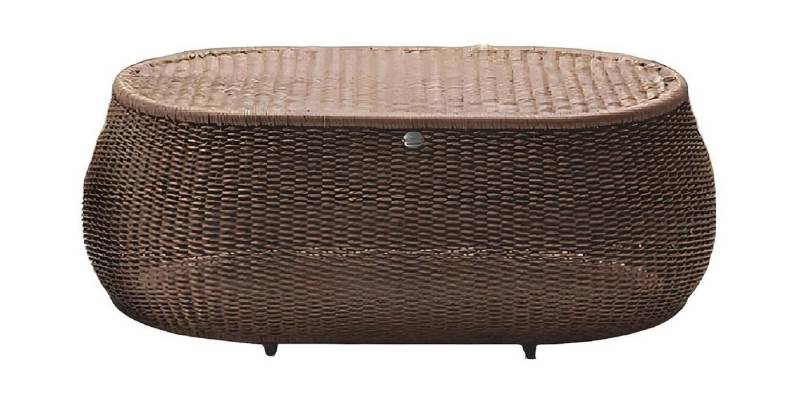 JVmoebel Gartentisch Couchtisch Braun Luxus Hochwertig Möbel Modern Terrasse Design Rattan (Couchtisch), Made in Europa von JVmoebel